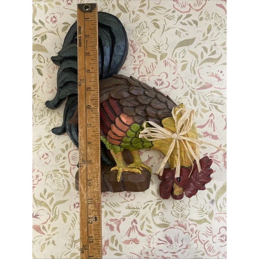 Chicken Rooster Home Wall Decor Resin Plaque Country Farmhouse